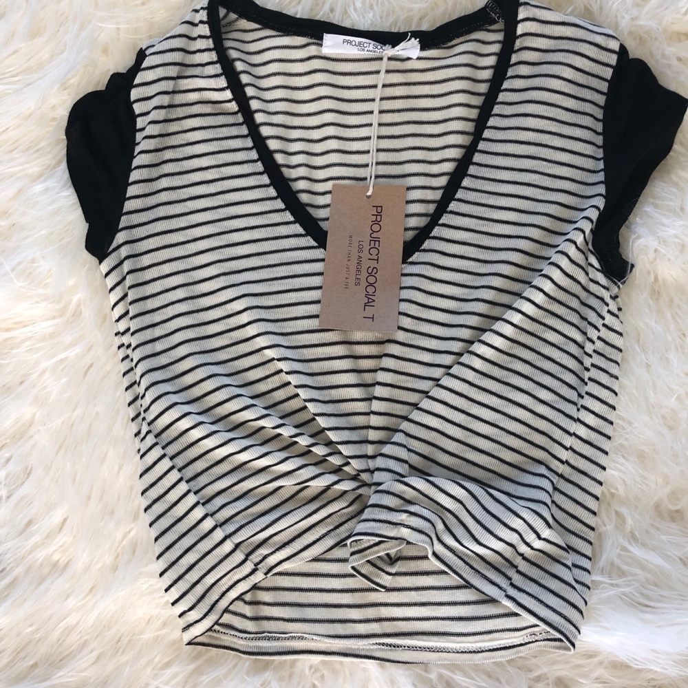 Lulus NWT Project Social T crop top